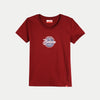 Bobson Japanese Ladies Basic Round Neck T shirt for Women Trendy Fashion High Quality Apparel Comfortable Casual Tees for Women Regular Fit 124034 (Maroon)