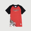 Bobson Japanese Men's Basic Basic Round Neck T shirt for Men Trendy Fashion High Quality Apparel Comfortable Casual Tees Comfort Fit 125872 (Tango Red)