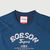 Bobson Japanese Men's Basic  Round Neck T shirt for Men Trendy Fashion High Quality Apparel Comfortable Casual Tees Slim Fit 125861 (Poseidon)