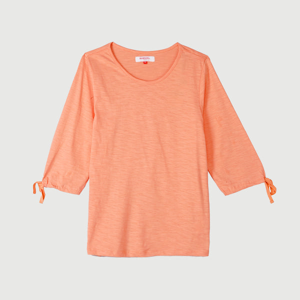Bobson Ladies Basic Tees Basic Tees Round Neck T-shirt for Women Trendy Fashion High Quality Apparel Comfortable Casual Top for Women Regular Fit 146309 (Burnt Coral)