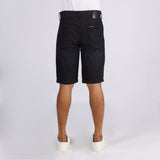 Bobson Japanese Men's Basic Denim Tapered Short Trendy Fashion High Quality Apparel Comfortable Casual short Mid Waist 150792 (Black)