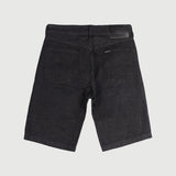 Bobson Japanese Men's Basic Denim Tapered Short Trendy Fashion High Quality Apparel Comfortable Casual short Mid Waist 150792 (Black)