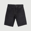 Bobson Japanese Men's Basic Denim Tapered Short Trendy Fashion High Quality Apparel Comfortable Casual short Mid Waist 150792 (Black)