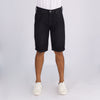 Bobson Japanese Men's Basic Denim Tapered Short Trendy Fashion High Quality Apparel Comfortable Casual short Mid Waist 150792 (Black)