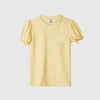 Bobson Japanese Ladies Basic Tees Garterized Sleeves Trendy Fashion High Quality Apparel Comfortable Casual Blouse for Women Regular Fit 140104 (Yellow Gold)