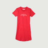Bobson Japanese Ladies Basic Dress for Women Trendy Fashion High Quality Apparel Comfortable Casual Dress for Women Regular Fit 144102 (Red)