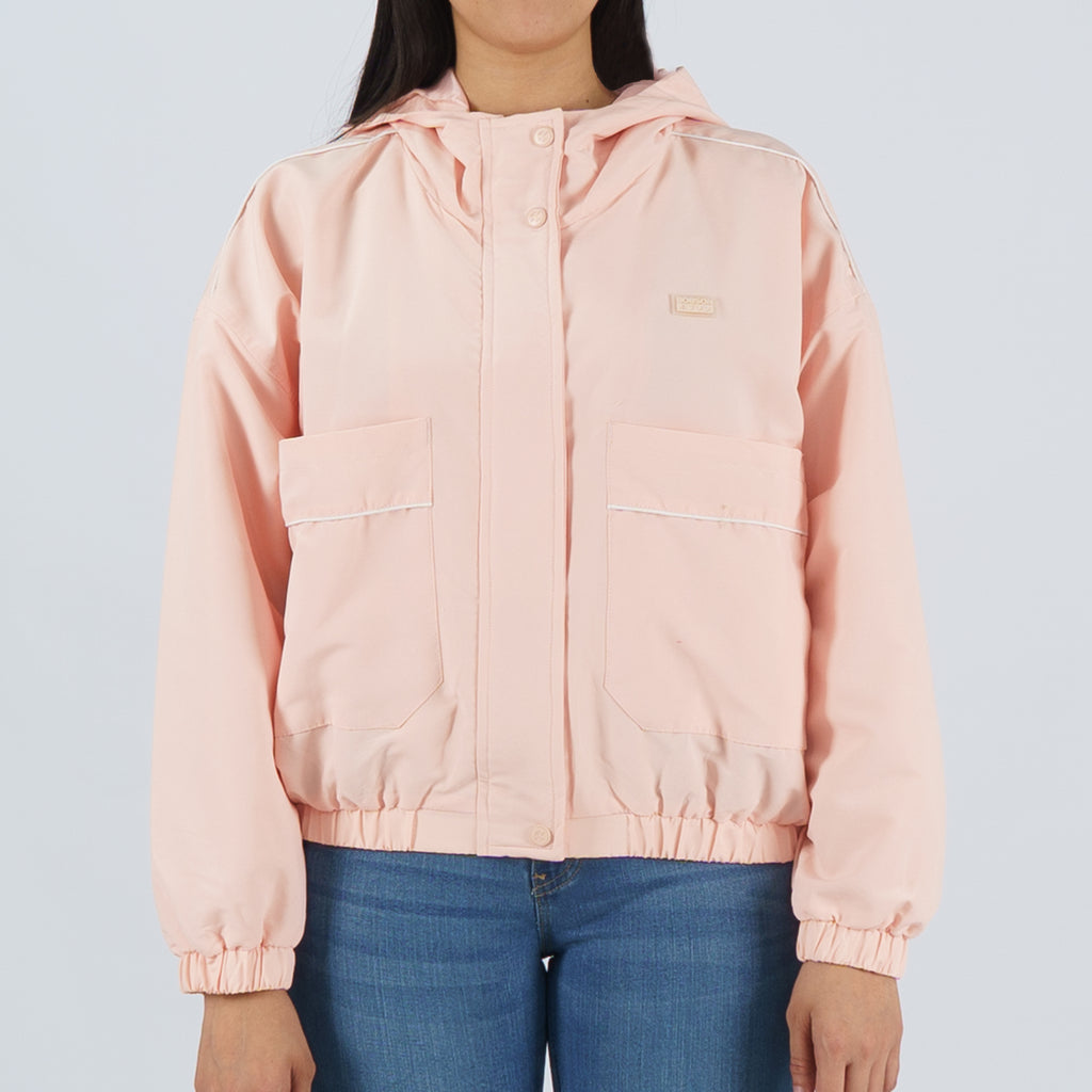 Blush pink cropped jacket store