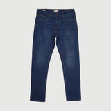 Bobson Japanese Men's Basic Denim Super Skinny Trendy Fashion High Quality Apparel Comfortable Casual Jeans for Men Mid Waist 149713-U (Dark Shade)