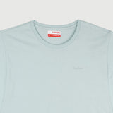 Bobson Japanese Ladies Basic Round Neck T shirt For Women Trendy Fashion High Quality Apparel Comfortable Casual Tees Relaxed Fit 142177 (Smoke Blue)