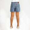 Bobson Japanese Ladies Basic Denim Mom short for Women Trendy Fashion High Quality Apparel Comfortable Casual Short for Women Mid Waist 148323 (Light Shade)