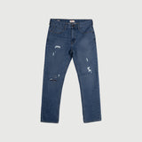 Bobson Japanese Men's Basic Denim Pants for Men Trendy Fashion High Quality Apparel Comfortable Casual Jeans for Men Skinny Mid Waist 152157 (Medium Shade)