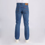 Bobson Japanese Men's Basic Denim Pants for Men Trendy Fashion High Quality Apparel Comfortable Casual Jeans for Men Skinny Mid Waist 152157 (Medium Shade)