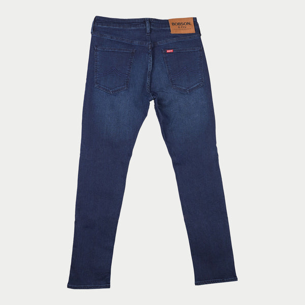 Bobson Japanese Men's Basic Denim ants for Men Trendy Fashion High Quality Apparel Comfortable Casual Jeans for Men Super Skinny Mid Waist 149666-U (Dark Shade)