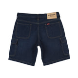 Bobson Japanese Men's Basic Denim Cargo Short for Men Trendy Fashion High Quality Apparel Comfortable Casual Maong short for Men Mid Waist 152125 (Dark Shade)
