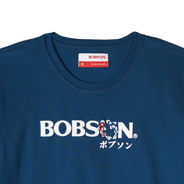 Bobson Japanese Men's Basic Round Neck Tees for Men Trendy fashion High Quality Apparel Comfortable Casual Top for Men Slim Fit 147522-U (Poseidon)