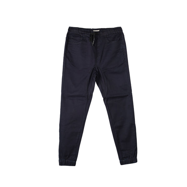 Bobson Japanese Men's Basic Denim Jogger Jeans Trendy fashion High Quality Apparel Comfortable Casual Jogger Pants for Men Mid Waist 151074-U (Dark Shade)