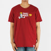 Bobson Japanese Men's X Tom and Jerry Trouble Maker Basic Tees Trendy fashion High Quality Apparel Comfortable Casual Top for Men Slim Fit 149460-U (Red)