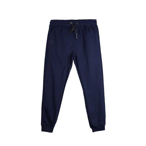Bobson Japanese Men's Basic Non-Denim Jogger Pants Trendy fashion High Quality Apparel Comfortable Casual Pants for Men Mid Waist 135681 (Navy)