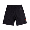 Bobson Japanese Men's Basic Non-Denim Jogger Short Trendy fashion High Quality Apparel Comfortable Casual Short for Men Mid Waist 135702 (Black)
