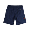 Bobson Japanese Men's Basic Non-Denim Jogger Short Trendy fashion High Quality Apparel Comfortable Casual Short for Men Mid Waist 135702 (Navy)