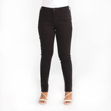 Bobson Japanese Ladies Basic Denim Pants for Women Trendy Fashion High Quality Apparel Comfortable Casual Jeans for Women Super skinny 153826 (Black)